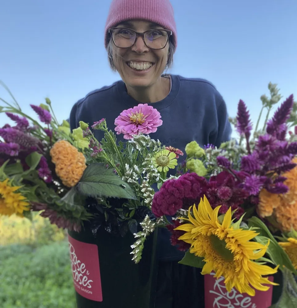 Visite et bouquet de 10 tiges
